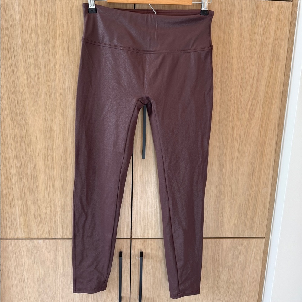 CRZ YOGA FAUX LEATHER LEGGINGS